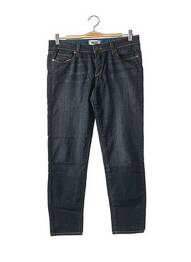 Jeans coupe slim broderie rivets taille basse bleu PAIGE femme