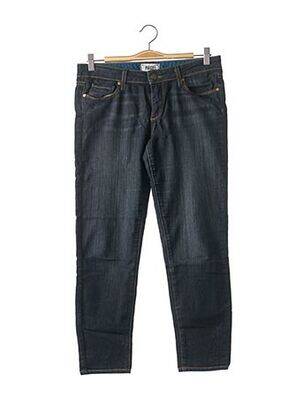 Jeans coupe slim broderie rivets taille basse bleu PAIGE femme