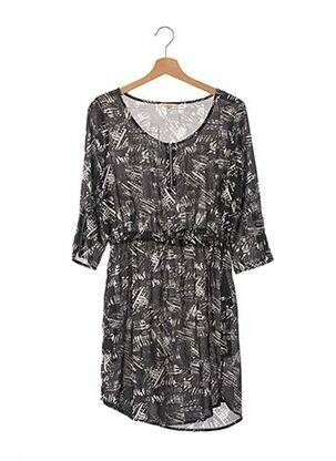 Robe mi-longue noir LULU LOVE femme
