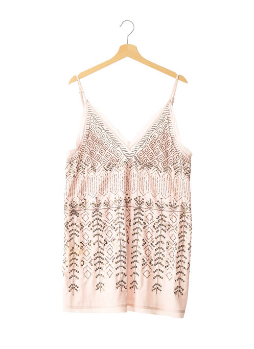 Robe courte rose FREE PEOPLE pour femme