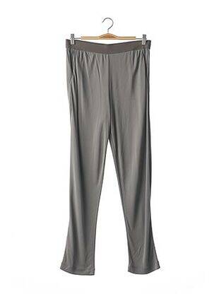 Pantalon droit stretch gris PIER ANTONIO GASPARI femme