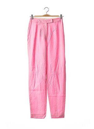 Pantalon slim taille haute rose GALLIANO femme