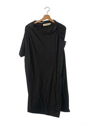 Robe mi-longue manches courtes manches courtes noir TIM VAN STEENBERGEN femme