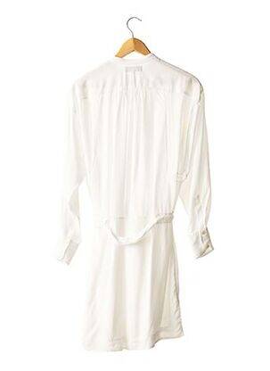 Robe mi-longue manches longues manches longues blanc MAGALI PASCAL femme
