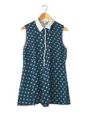 Combishort col chemisier bleu VANESSA BRUNO femme