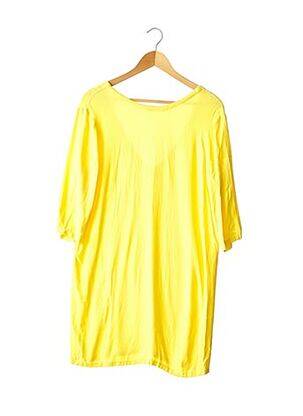 Robe mi-longue jaune AMERICAN VINTAGE pour femme