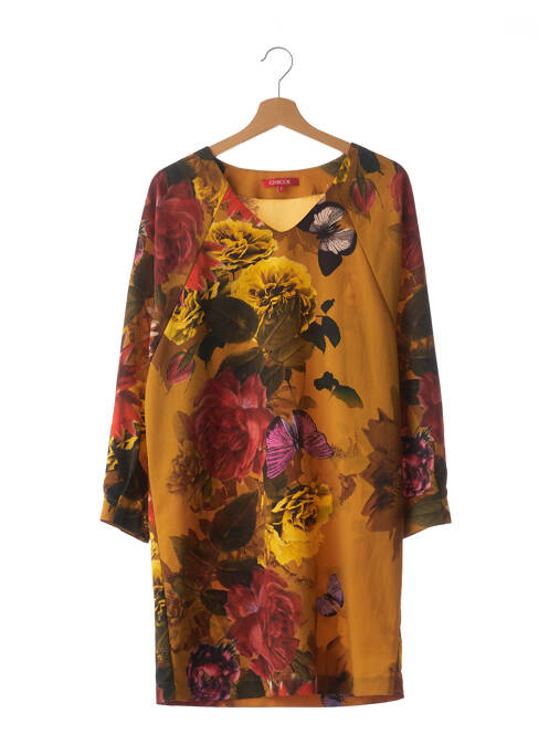 Robe mi-longue jaune CHACOK pour femme