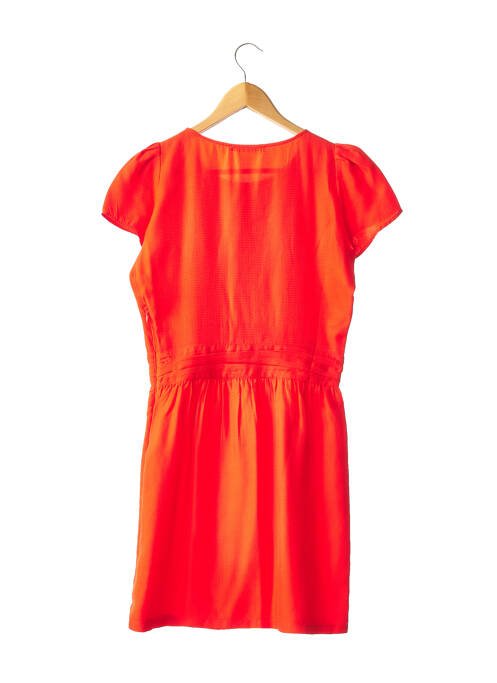 Robe mi-longue manches courtes manches courtes rouge SESSUN femme