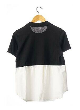 Top manches courtes manches courtes noir YOHANIX femme