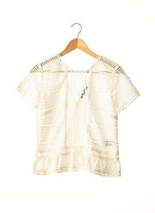 Top manches courtes manches courtes beige SET femme