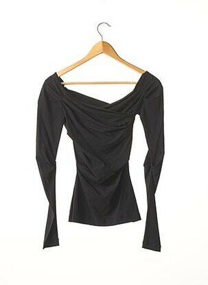 T-shirt manches longues manches longues noir SANS MARQUE. femme