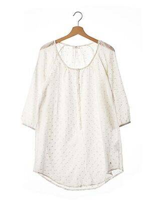 Tunique manches longues légère et transparente beige DES PETITS HAUTS femme