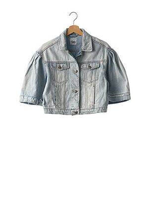 Veste en jean fermeture boutonnée sur le devant bleu MY TWIN femme