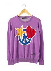 Pull violet LOVE MOSCHINO pour femme seconde vue