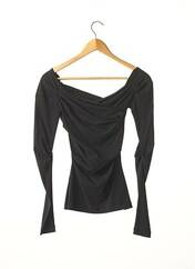 T-shirt noir SANS MARQUE. pour femme seconde vue