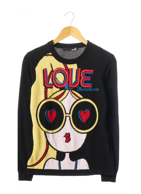 Pull noir LOVE MOSCHINO pour femme