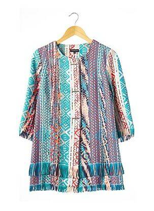 Veste casual col rond bleu CAROLINE BISS femme