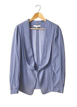 Veste chic tissage crêpe bleu VANESSA BRUNO femme