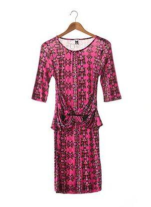 Robe mi-longue imprimé fantaisie rose MISSONI femme