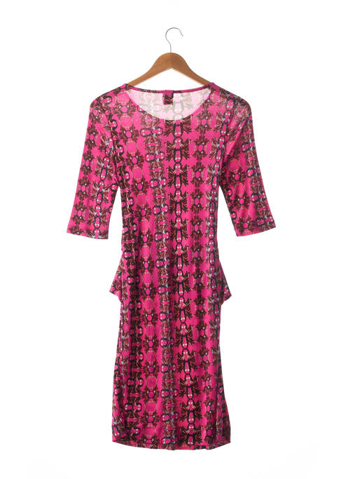 Robe mi-longue imprimé fantaisie rose MISSONI femme