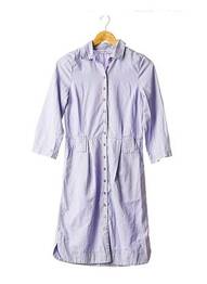 Robe mi-longue manches 3/4 manches 3/4 violet DESIGNERS REMIX COLLECTION femme