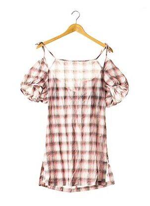 Robe courte coupe cintrée rose RARE femme