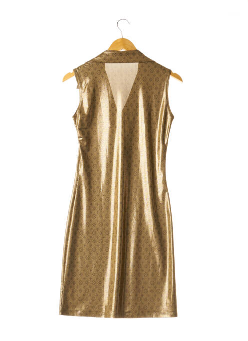 Robe mi-longue jaune SANS MARQUE pour femme