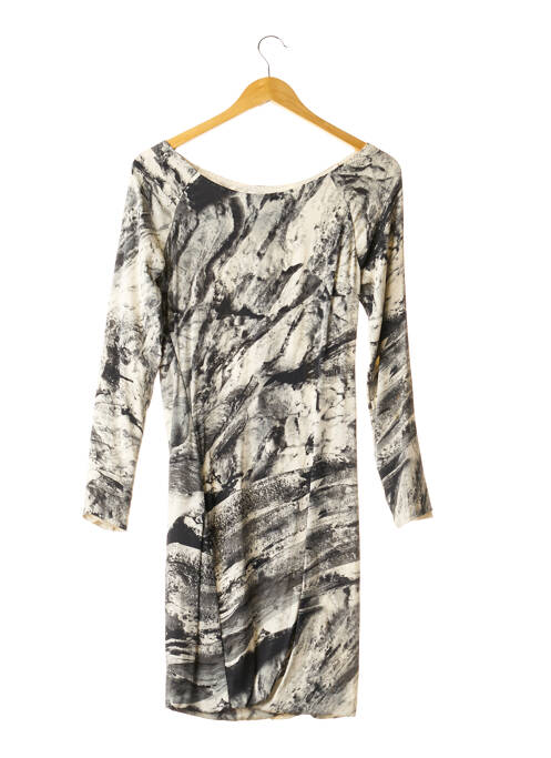 Robe mi-longue noir GESTUZ pour femme