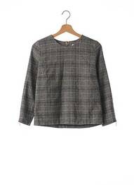 Blouse col rond manches longues gris VALENTINE GAUTHIER femme