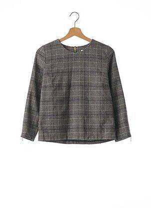 Blouse col rond manches longues gris VALENTINE GAUTHIER femme
