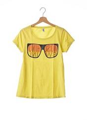T-shirt jaune MOSCHINO pour femme seconde vue