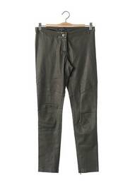 Pantalon 7/8 fermeture zippée sous rabat boutonné taille basse vert PATRIZIA PEPE FIRENZE femme