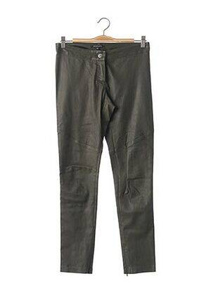 Pantalon 7/8 fermeture zippée sous rabat boutonné taille basse vert PATRIZIA PEPE FIRENZE femme