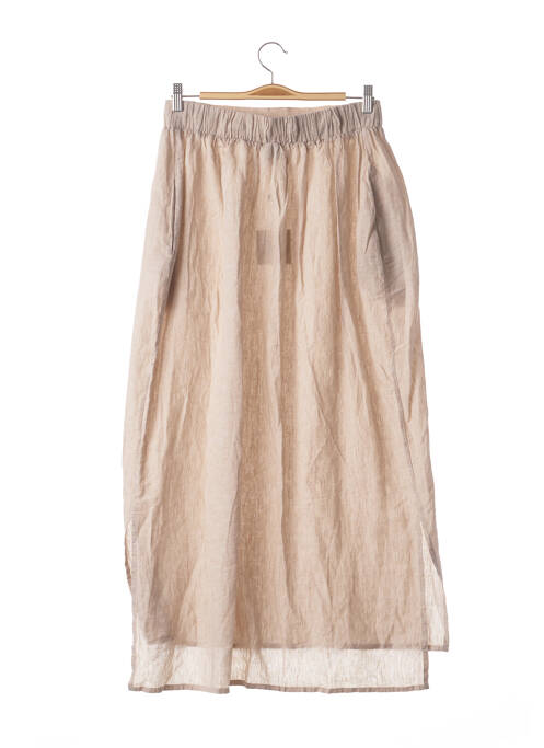 Jupe longue beige AIMÉE pour femme