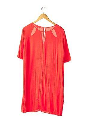 Robe mi-longue coupe fluide rouge BCBGMAXAZRIA femme