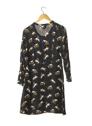 Robe mi-longue manches longues manches longues noir BIMBA Y LOLA femme