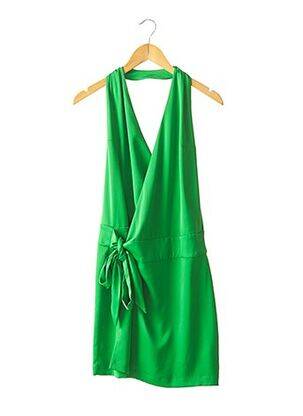 Top coupe cintrée sans manche vert HEFTY femme