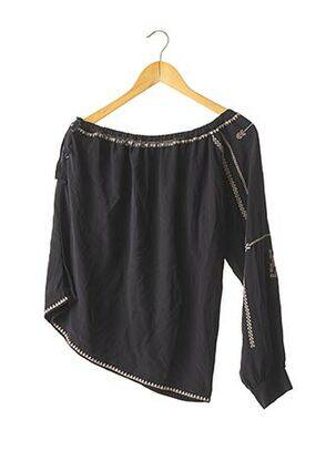 Top coupe fluide noir BELAIR femme