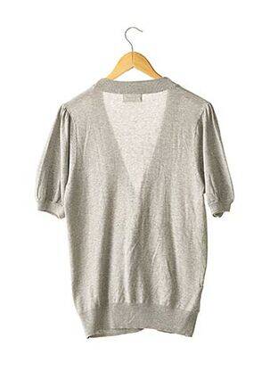 Gilet manches longues resserrée sur le bas gris TSUMORI CHISATO femme