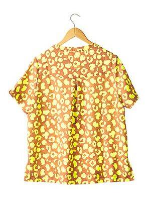 Blouse manches courtes manches courtes jaune LALOTTI femme