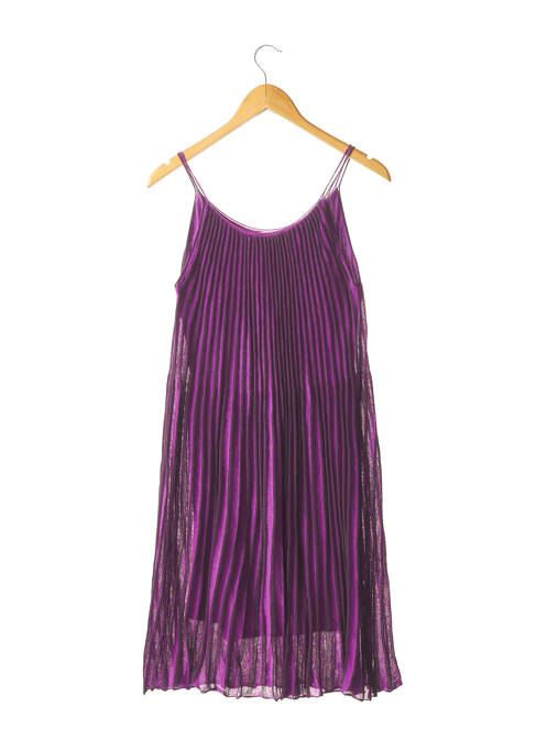 Robe mi-longue violet STEFANEL pour femme