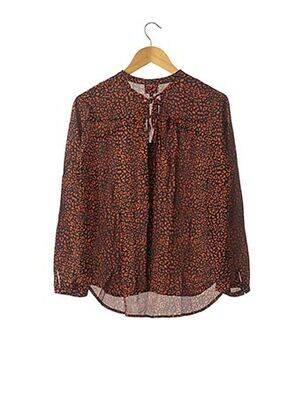 Blouse imprimé fantaisie manches longues orange BIMBA Y LOLA femme