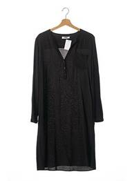 Robe mi-longue manches longues manches longues noir ANINE BING femme
