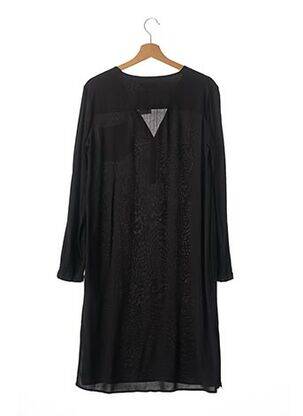 Robe mi-longue manches longues manches longues noir ANINE BING femme