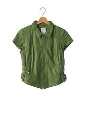 Veste en cuir vert SYLVIE SCHIMMEL pour femme seconde vue