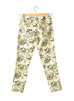 Pantalon slim taille basse taille basse beige ESSENTIEL femme