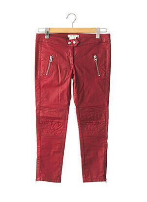 Pantalon droit stretch taille basse rouge ISABEL MARANT POUR H&M femme