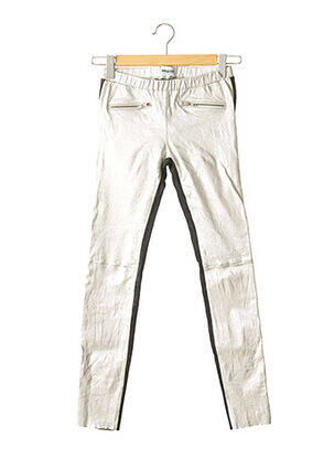 Jegging stretch gris AMERICAN RETRO femme