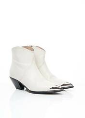Bottines/Boots blanc ALBERTO GOZZI pour femme seconde vue