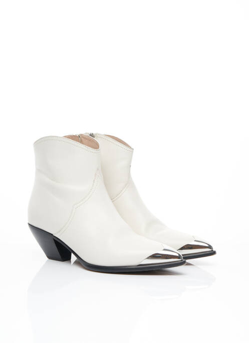 Bottines/Boots blanc ALBERTO GOZZI pour femme